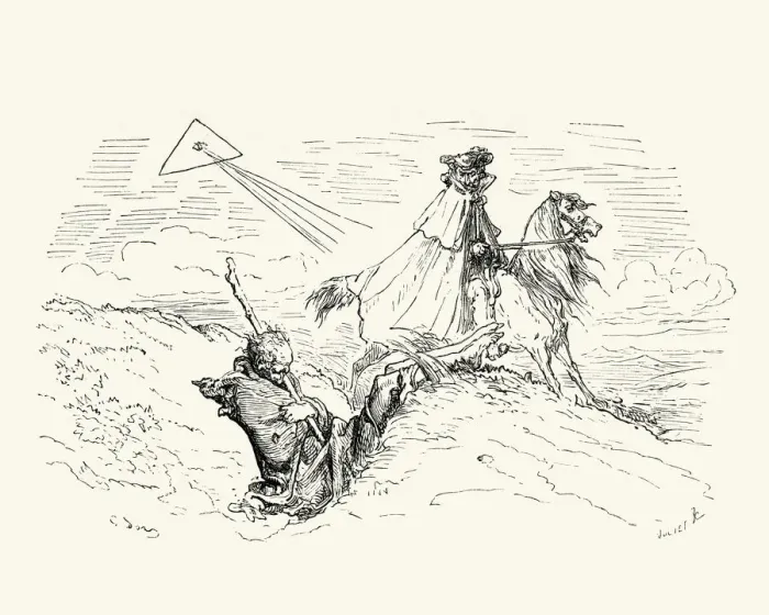 Framed Print : Adventures of Baron Munchausen by Gustave Dore Framed Print : Adventures of Baron Munchausen by Gustave Dore