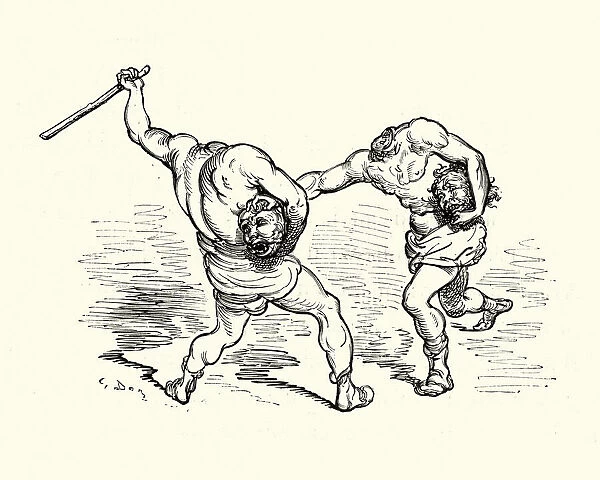 Adventures of Baron Munchausen, Headless men fighting