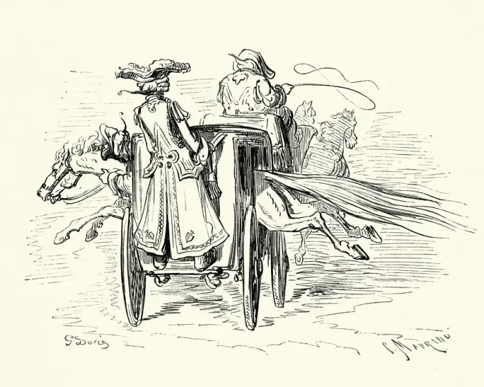 Framed Print : Adventures of Baron Munchausen Horse and carriage Framed Print : Adventures of Baron Munchausen Horse and carriage