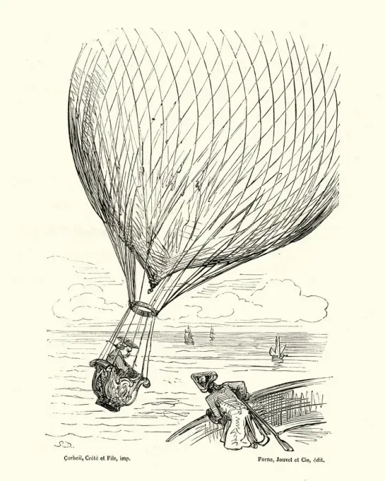 Framed Print : Adventures of Baron Munchausen, Hot Air Balloon Framed Print : Adventures of Baron Munchausen, Hot Air Balloon