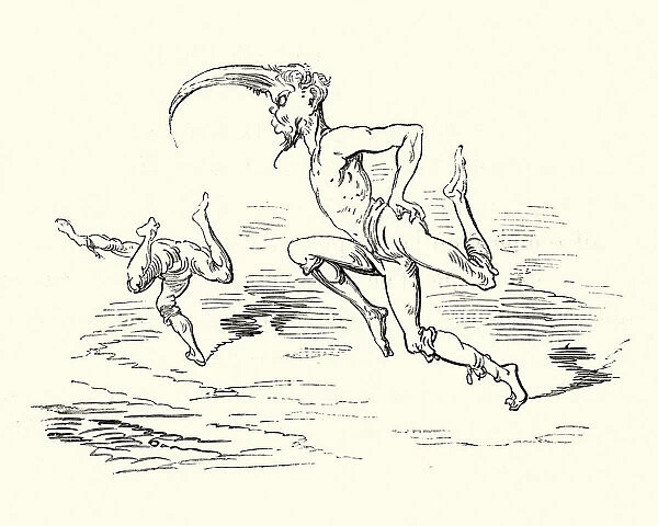 Adventures of Baron Munchausen, Three legged monster