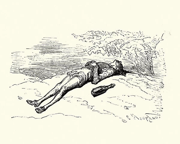 Adventures of Baron Munchausen, The Sleeping Drunkard
