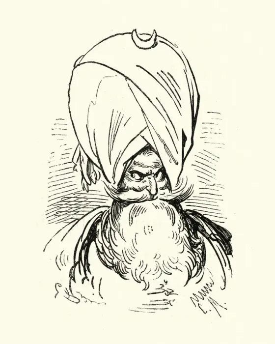 Framed Print : Adventures of Baron Munchausen, The Sultan Framed Print : Adventures of Baron Munchausen, The Sultan