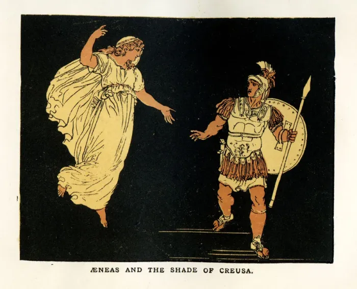 Framed Print : Aeneas and the Shade of Creusa Framed Print : Aeneas and the Shade of Creusa