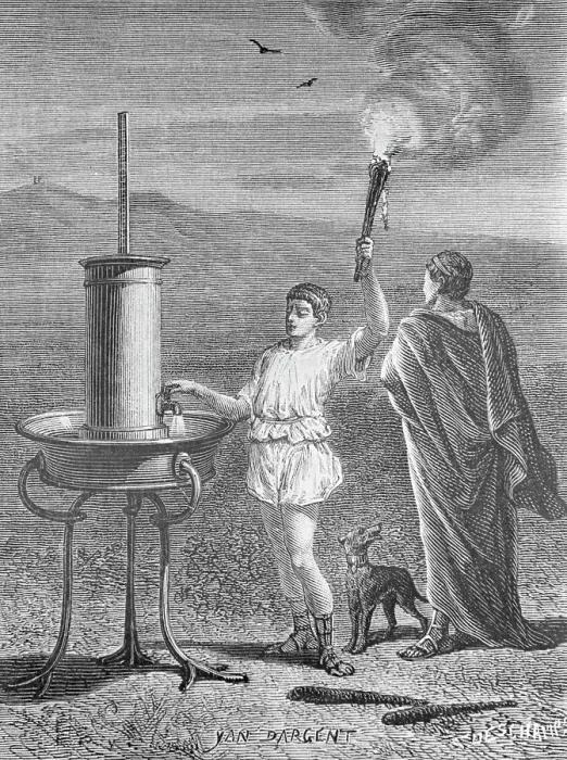 Framed Print : Aenes Inventing The Telegraphical Signal