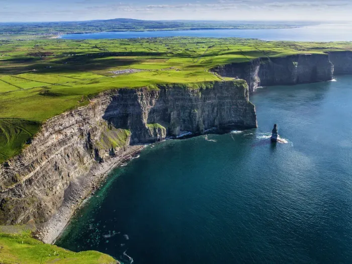 Framed Print : Aerial of the Cliffs of Moher in County Clare, Ireland Framed Print : Aerial of the Cliffs of Moher in County Clare, Ireland