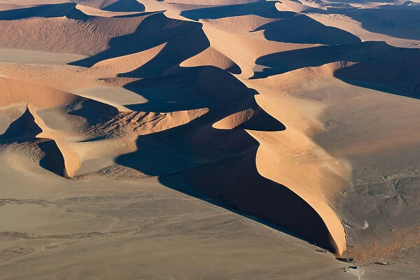 Aerial of desert landscape, Namib-Naukluft Park, Namibia