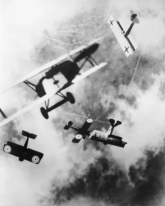 Framed Print : Aerial Dogfight Over the Western Front
