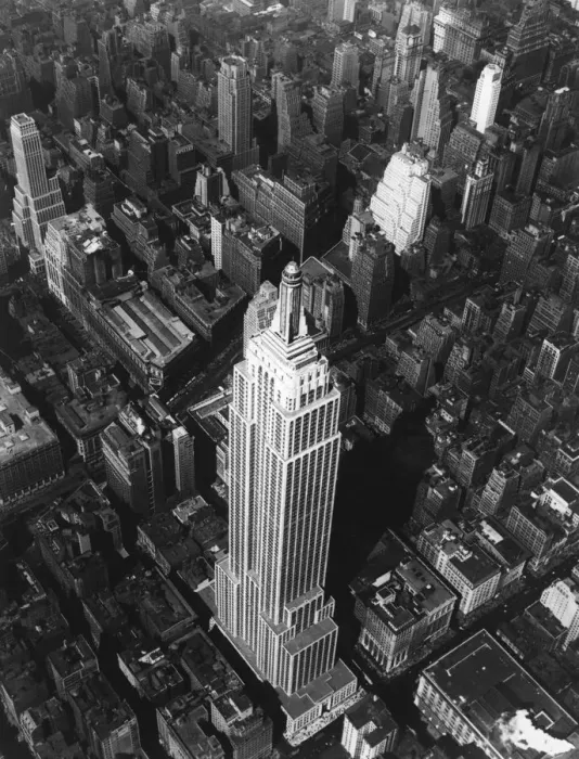 Framed Print : Aerial Empire State Framed Print : Aerial Empire State