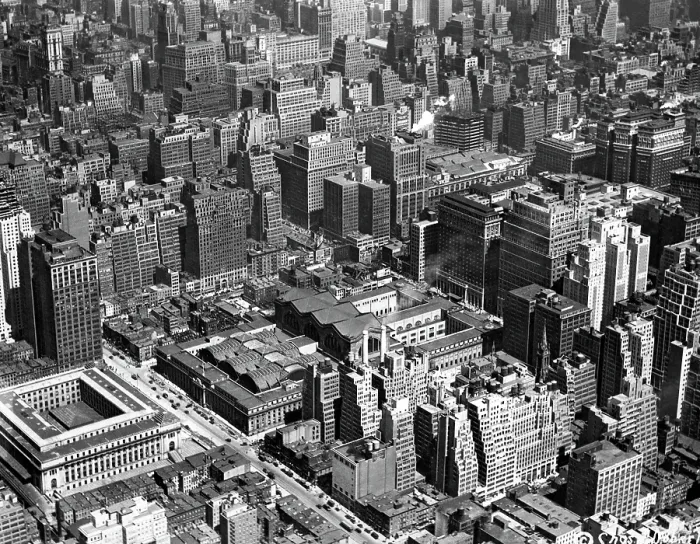 Framed Print : Aerial of Pennsylvania Station Framed Print : Aerial of Pennsylvania Station