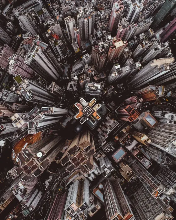 Framed Print : Aerial perspective of skyscrapers in Mid Levels district, Hong Kong Island Framed Print : Aerial perspective of skyscrapers in Mid Levels district, Hong Kong Island