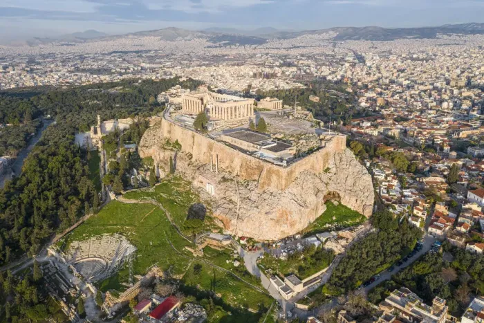 Framed Print : Aerial photo of the Acropolis of Athens, Greece Framed Print : Aerial photo of the Acropolis of Athens, Greece