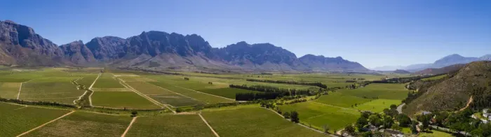 Framed Print : Aerial photo over the bright green vineyards of the Slanghoek valley near Worcester in the Western Cape of south Africa Framed Print : Aerial photo over the bright green vineyards of the Slanghoek valley near Worcester in the Western Cape of south Africa