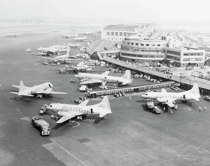 Framed Print : Aerial View of Airplanes at La Guardia Framed Print : Aerial View of Airplanes at La Guardia