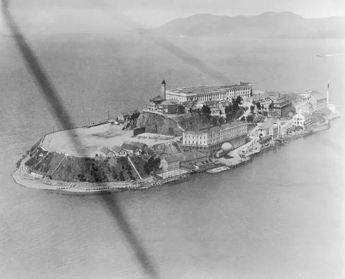 Framed Print : Aerial View of Alcatraz Island Framed Print : Aerial View of Alcatraz Island