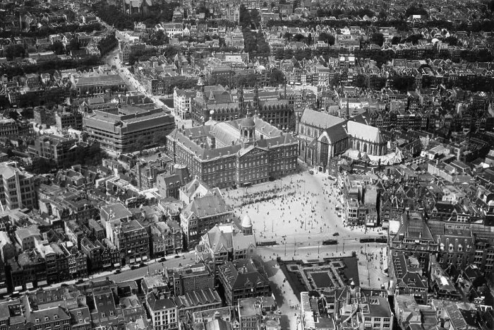Framed Print : Aerial View of Amsterdam