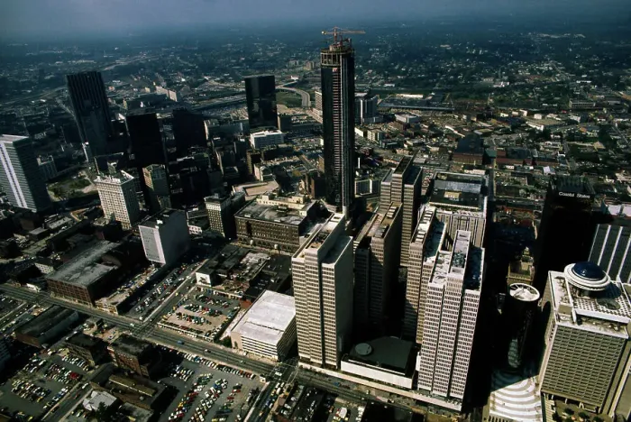 Framed Print : Aerial View of Atlanta Framed Print : Aerial View of Atlanta