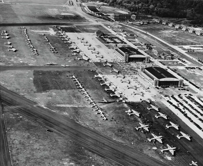 Framed Print : Aerial View of Bolling Field 1939 Framed Print : Aerial View of Bolling Field 1939