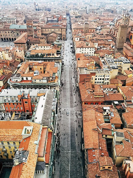Aerial view of Bologna, Emilia-Romagna, Italy