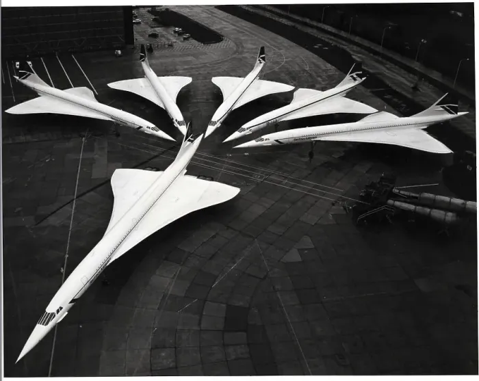 Framed Print : Aerial View Of British Airway'S Planes