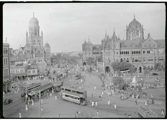 Framed Print : Aerial View of Busy Bombay