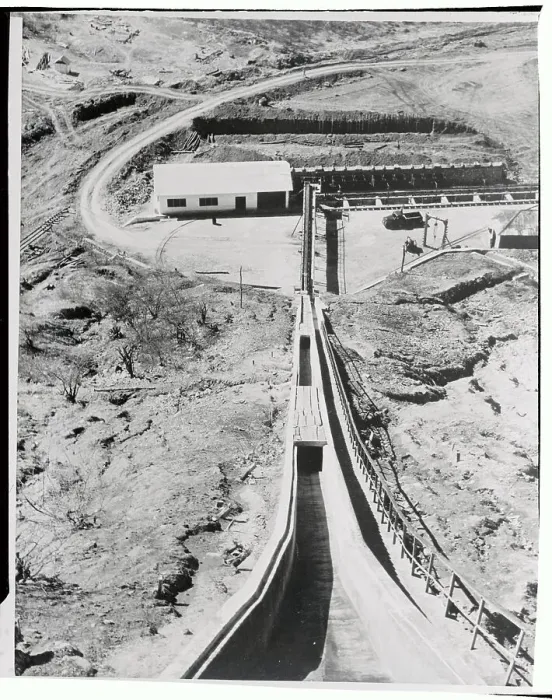 Framed Print : Aerial View of Crushing Plant Framed Print : Aerial View of Crushing Plant