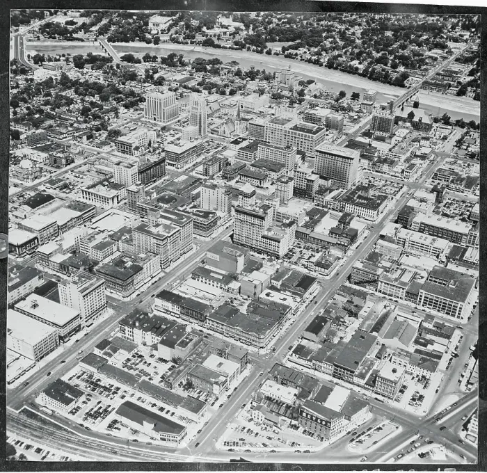 Framed Print : Aerial View of Dayton Framed Print : Aerial View of Dayton