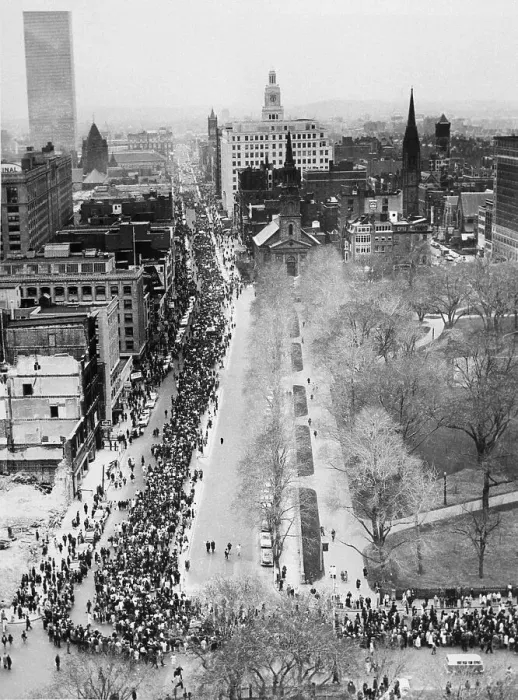 Framed Print : Aerial View Of Freedom March Framed Print : Aerial View Of Freedom March