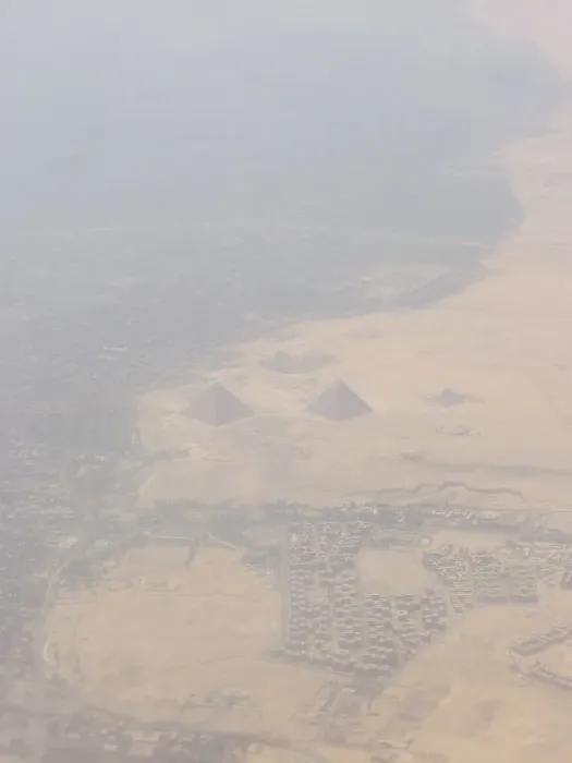Framed Print : Aerial view of the Giza Pyramids Framed Print : Aerial view of the Giza Pyramids