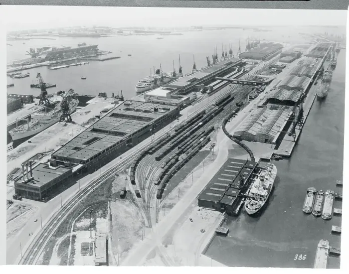 Framed Print : Aerial View of Hermann Du Pasquier Pier Framed Print : Aerial View of Hermann Du Pasquier Pier