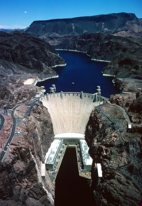 Framed Print : Aerial View Of The Hoover Dam