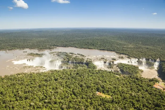Framed Print : Aerial view of Iguazu Waterfalls Framed Print : Aerial view of Iguazu Waterfalls