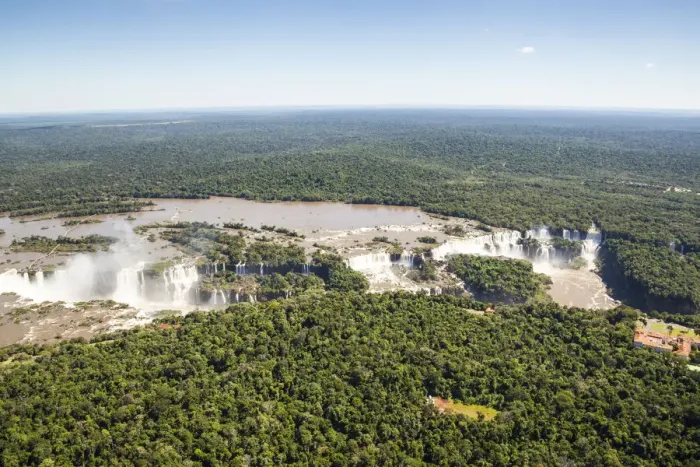Framed Print : Aerial view of Iguazu Waterfalls Framed Print : Aerial view of Iguazu Waterfalls
