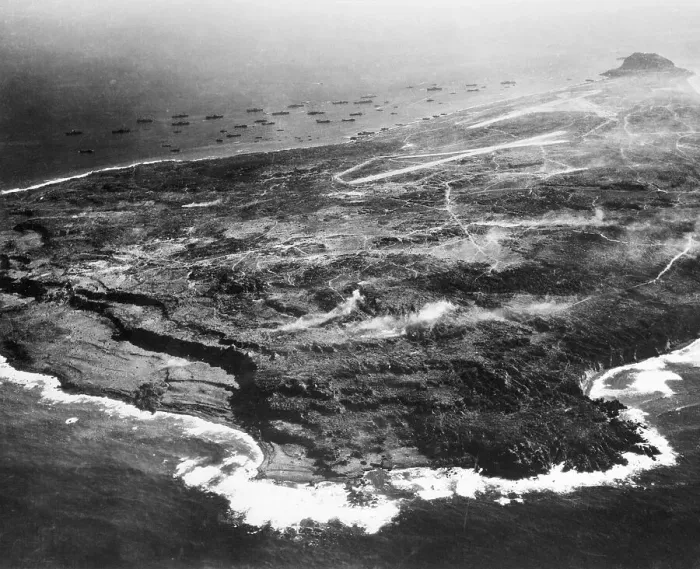 Framed Print : Aerial View of Iwo Jima Framed Print : Aerial View of Iwo Jima