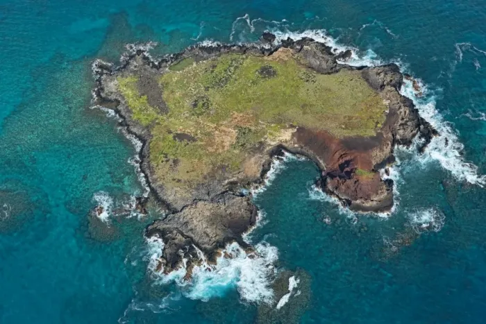 Framed Print : Aerial view, Kaohikaipu Island, Black Rock or Turtle Island, Oahu, Hawaii, United States Framed Print : Aerial view, Kaohikaipu Island, Black Rock or Turtle Island, Oahu, Hawaii, United States