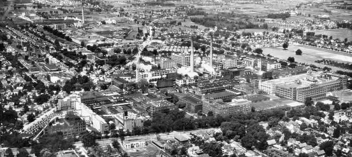 Framed Print : Aerial View Of Kodak Park Works Framed Print : Aerial View Of Kodak Park Works