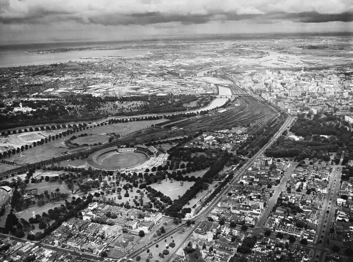 Framed Print : Aerial View of Melbourne Framed Print : Aerial View of Melbourne