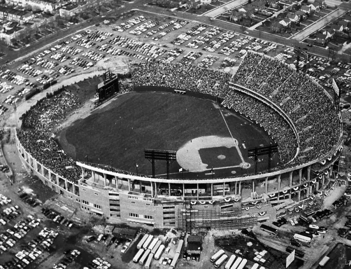 Framed Print : Aerial View of Memorial Baseball Stadium Framed Print : Aerial View of Memorial Baseball Stadium