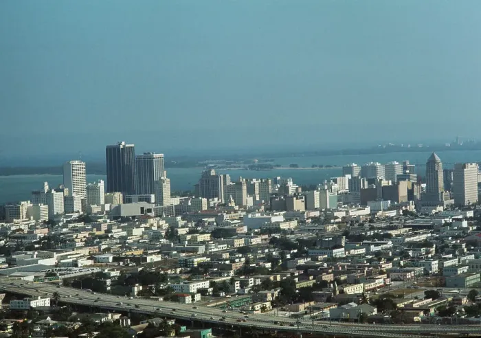 Framed Print : Aerial View Of Miami Framed Print : Aerial View Of Miami