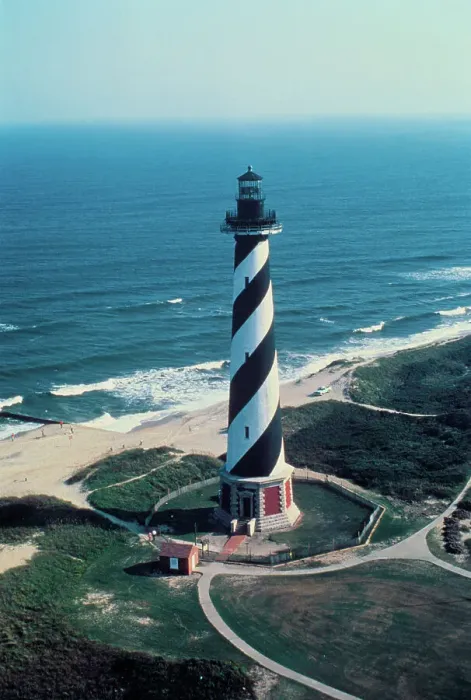 Framed Print : Aerial View of National Park Service's Cape Hatteras