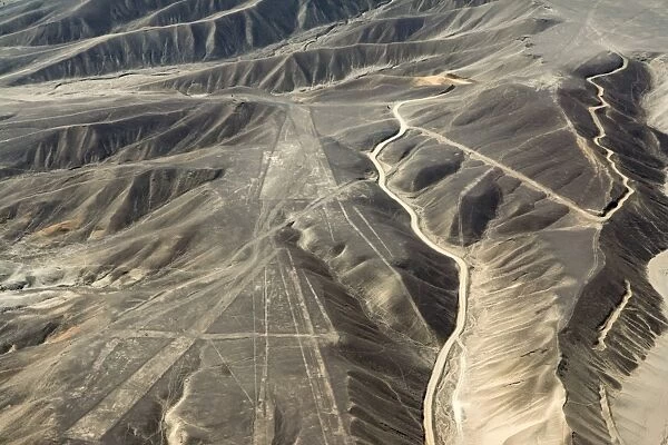 Aerial view of Nazca lines