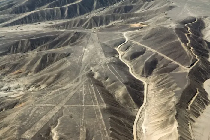 Framed Print : Aerial view of Nazca lines Framed Print : Aerial view of Nazca lines