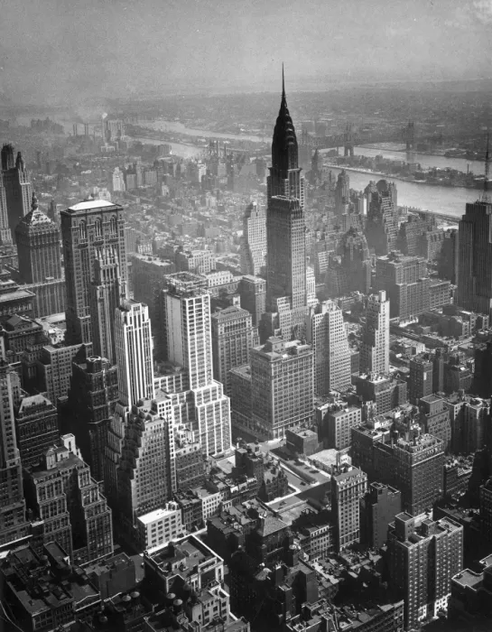 Framed Print : Aerial view of New York City