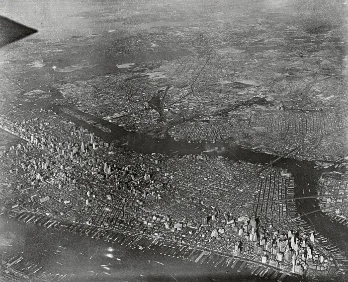 Framed Print : Aerial View of New York City Framed Print : Aerial View of New York City