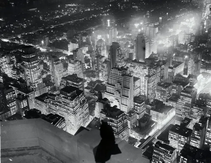 Framed Print : Aerial View of New York City at Night Framed Print : Aerial View of New York City at Night