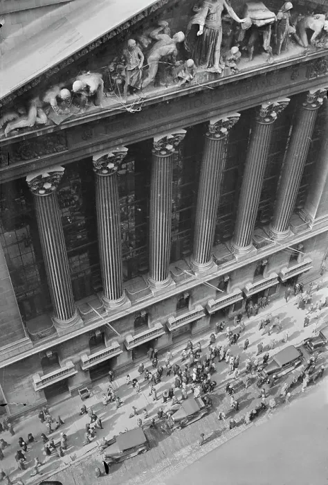 Framed Print : Aerial View of New York Stock Exchange Area Framed Print : Aerial View of New York Stock Exchange Area