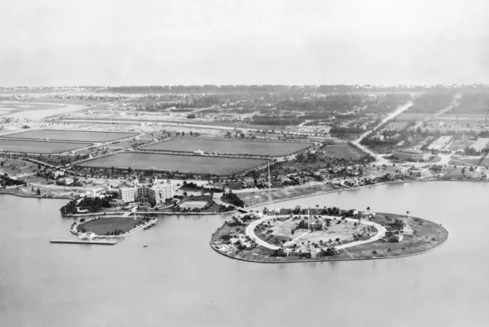 Framed Print : Aerial View Of Northwestern Miami Beach