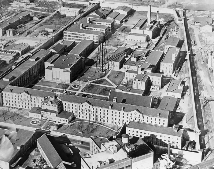 Framed Print : Aerial View of Ohio Penitentiary Framed Print : Aerial View of Ohio Penitentiary