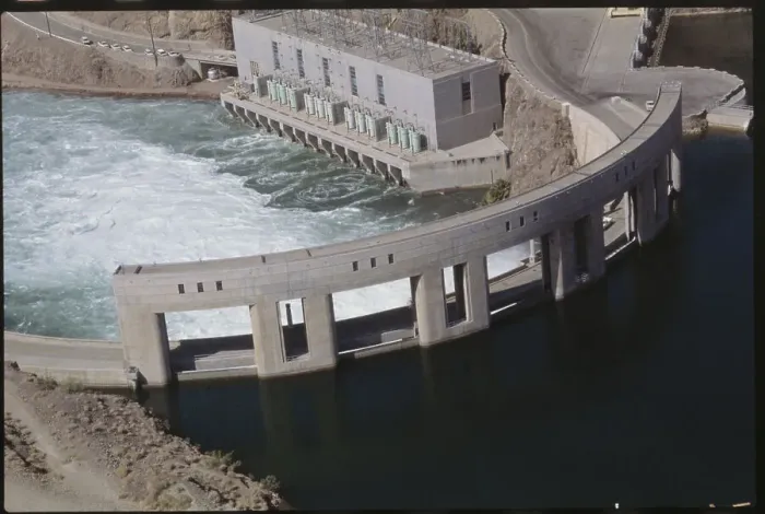 Framed Print : Aerial View of Operative Parker Dam Framed Print : Aerial View of Operative Parker Dam