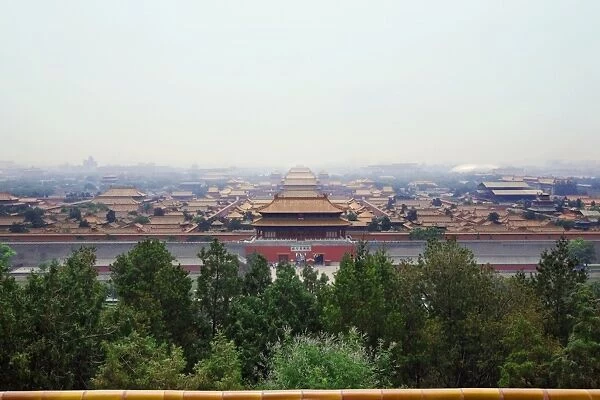 Aerial view of a palace, Forbidden City, Beijing, China